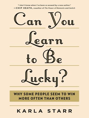 cover image of Can You Learn to Be Lucky?